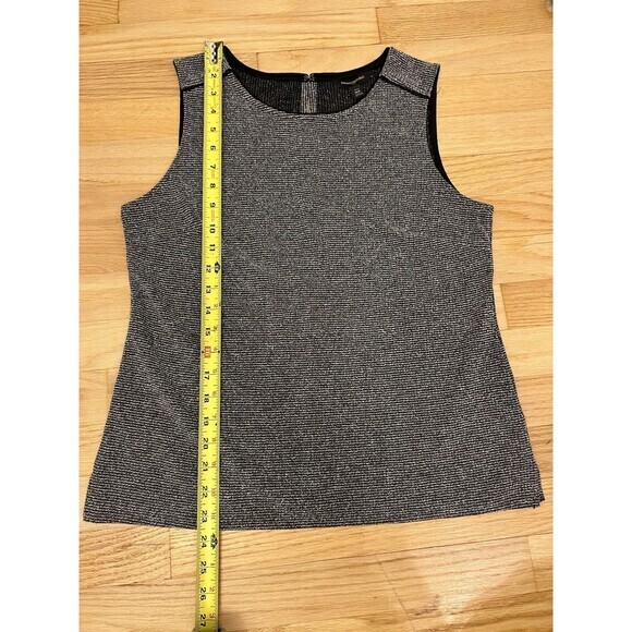 Banana Republic Factory Black White Sleeveless Tank Top Women's‎ Size Medium M - Picture 5 of 8